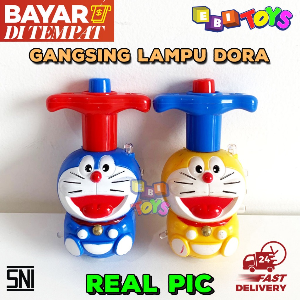Mainan Gangsing Karakter Ada Lampu Ada Musik Gangsing Bola Gangsing Dora Gangsing HK Gangsing Spider