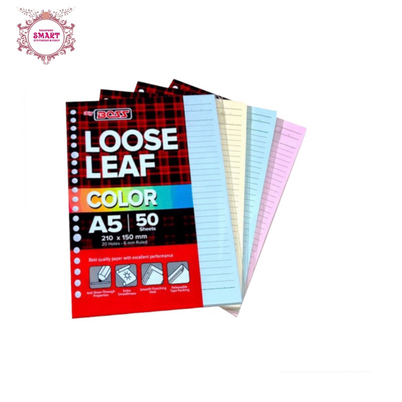 

LOOSE LEAF WARNA 50 sheets a5
