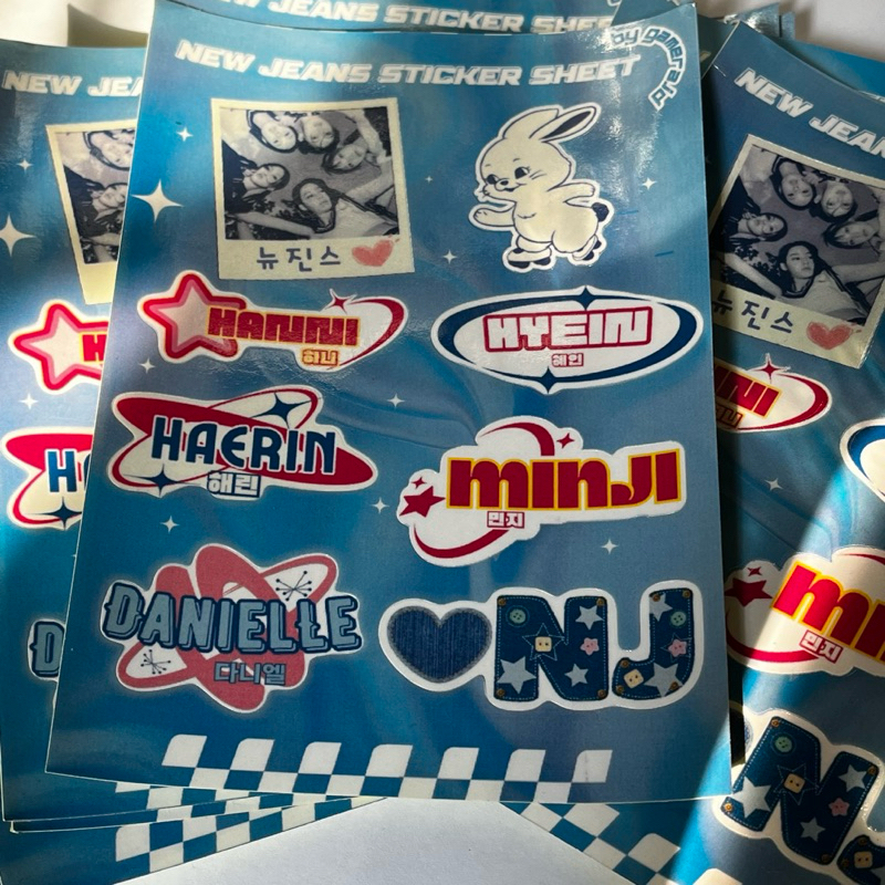

New Jeans Kpop Sticker Sheet