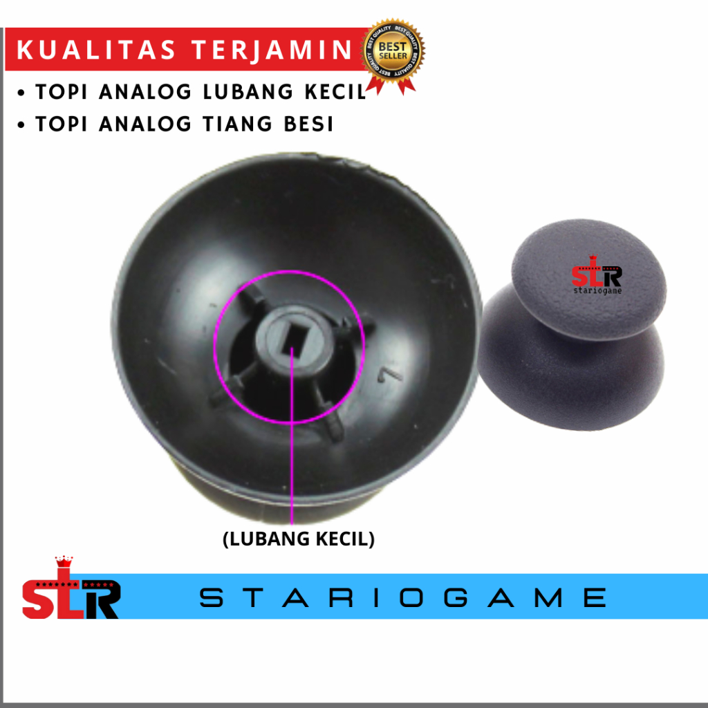 10 Topi analog stik ps2 besi Topi analog stik ps2 ori ps3 ori pabrik Topi analog stick ps2 Lubang ke