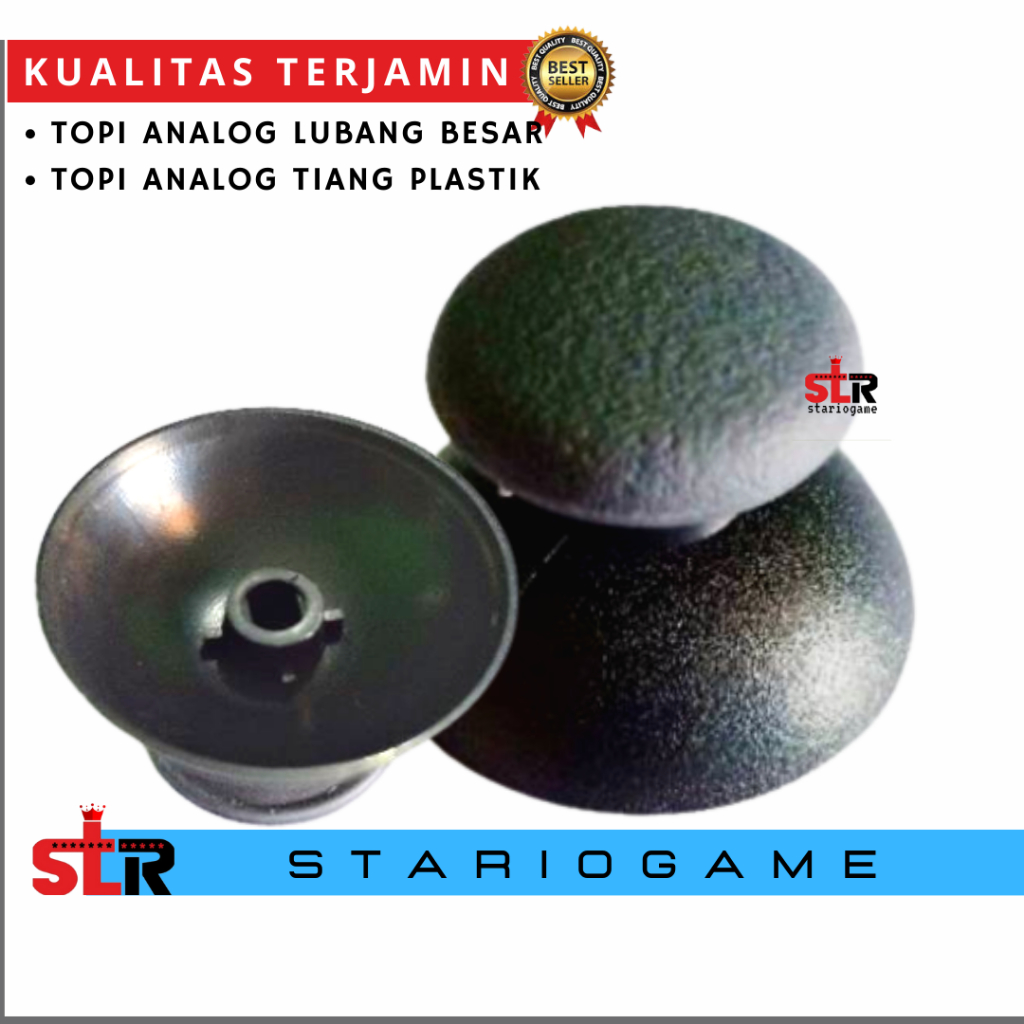 10 Topi analog stik ps2 ori Stick ps3 Topi analog stik ps2 plastik TOPI ANALOG PS2 PS3 LUBANG BESAR