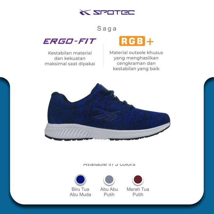Sepatu Pria / Sepatu Running / Spotec / SAGA