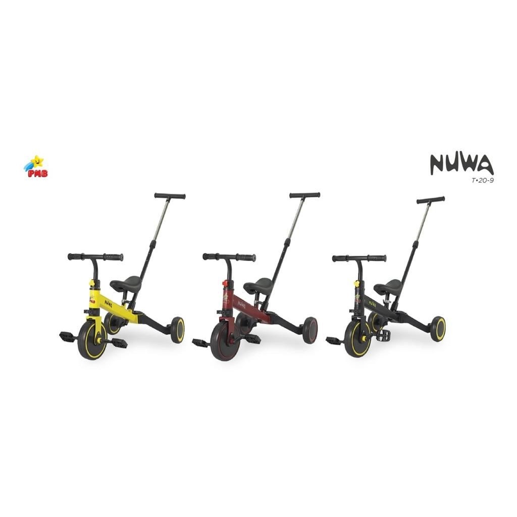 (BANDUNG) Sepeda Anak Push Balance Bike 3in1 Nuwa PMB T 20-9 Dorongan Murah