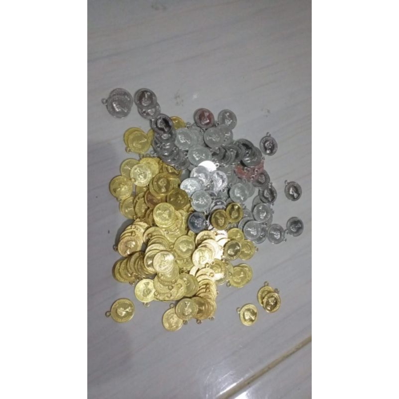 koin ronce selendang. tengkuluk / ibay. bonus manik. koin besi isi 50biji
