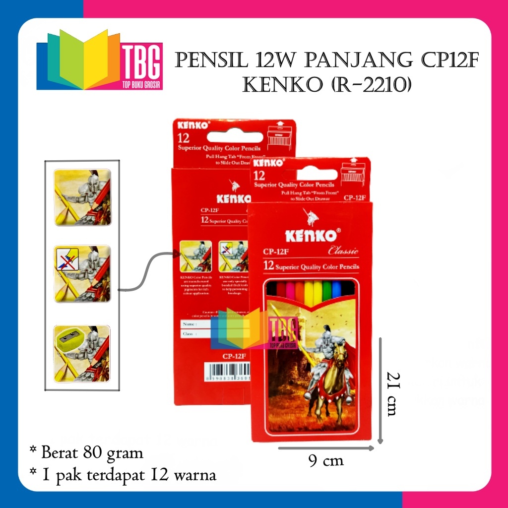 

1 SET PENSIL 12W PANJANG CP12F KENKO COLOUR PENCIL (R-2210)
