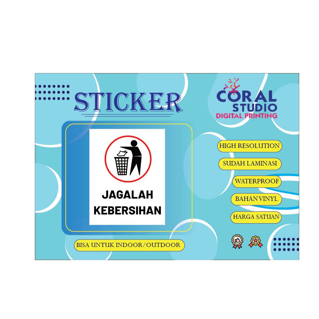 

Stiker / Sticker Jagalah Kebersihan