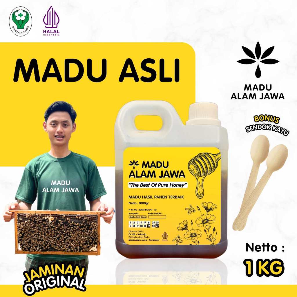 

Madu Alam Jawa - Madu Murni 1kg Original Bergaransi - Asli Natural Raw Honey