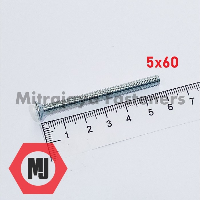 Baut JF M5x60 Obeng +