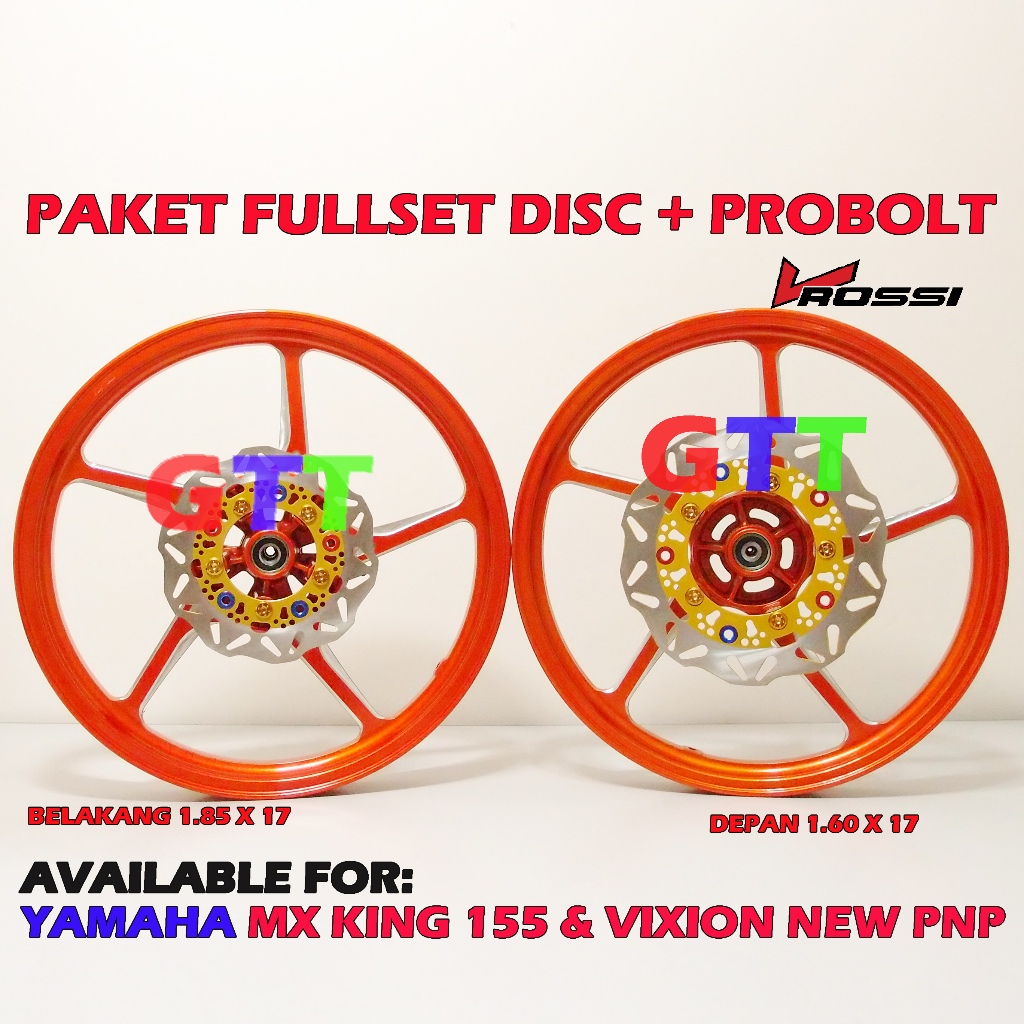 VELG VND RACING AK55 DAN VROSSI PRIME YAMAHA VIXION NEW DAN MX KING 155