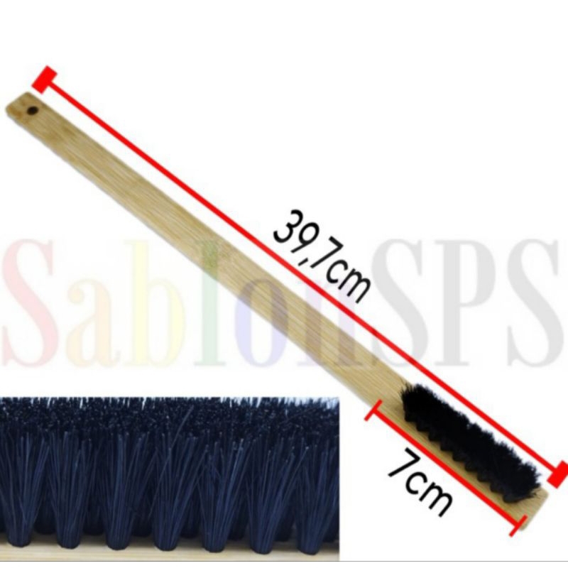 SIKAT BRUSH PANJANG BAMBU BULU HITAM