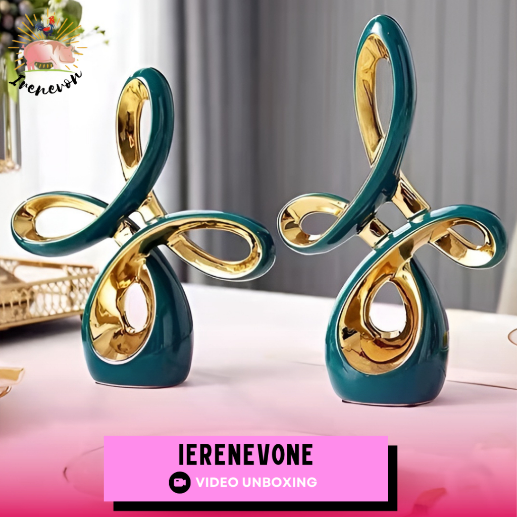 Pajangan Mewah Home Decor Modern Hiasan Rumah Hiasan Meja Patung Keramik