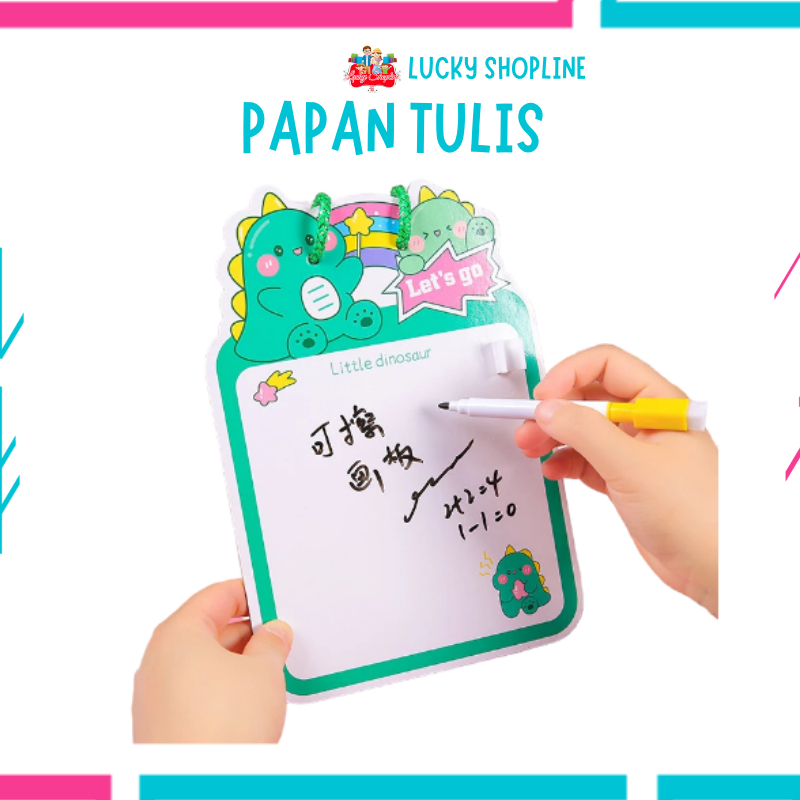 

[BIG SALE] Papan Gambar Kartun Bisa Dihapus/Papan Tulis Mini Mainan Edukasi untuk Anak