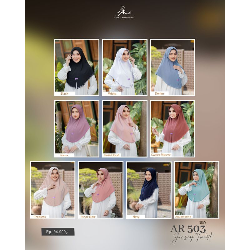 hijab terbaru √ Ar 503 | arrafi 503 | bergo hijab  arrafi
