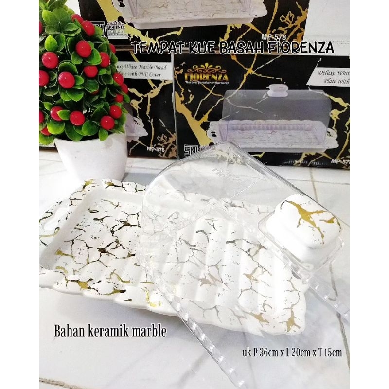 Fiorenza - Bread Plate (Tempat Kue)/Tempat lapis/Tempat kue basah