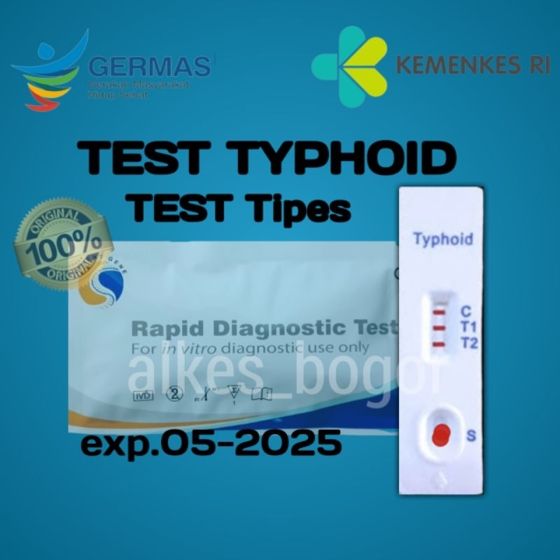 Test TYPHOID IgG/IgM l Tes Tipes Satuan /pcs