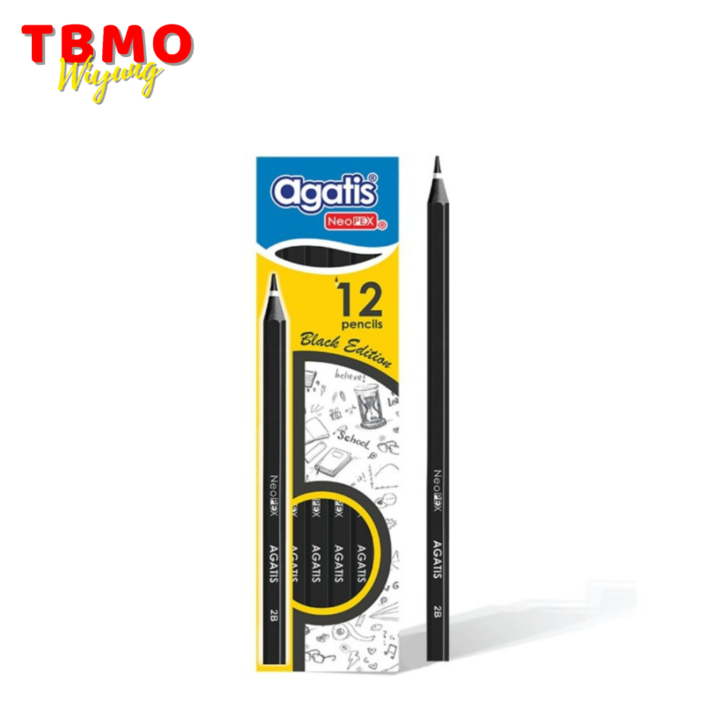 

Pensil 2B Agatis Neopex Daily Black Edition Per Pack Isi 12 pcs