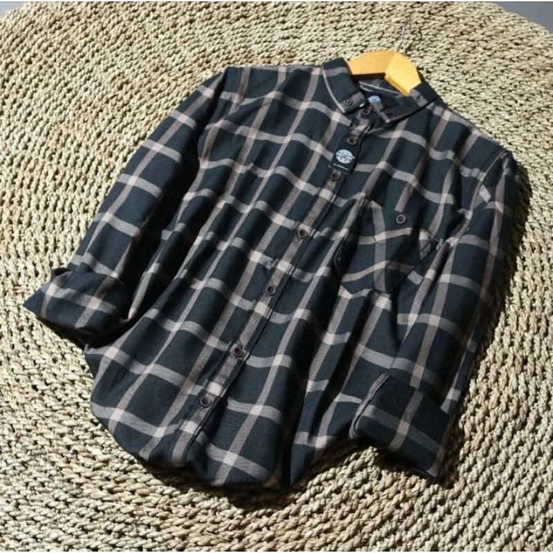 (BISA COD) Kemeja Flanel Terlaris Lengan Panjang Pria Wanita Hem Premium Quality Kameja Kerja Kantor