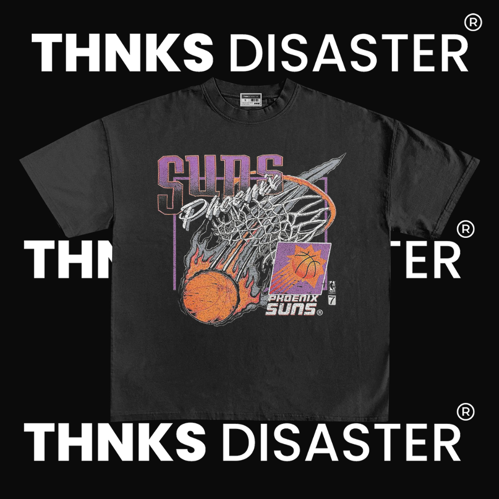 THNKSDISASTER | KAOS SUNS PHOENIX BASKETBALL | COMBED 24S | UNISEX | GRUNGE | BAND | KPOP | METAL | 