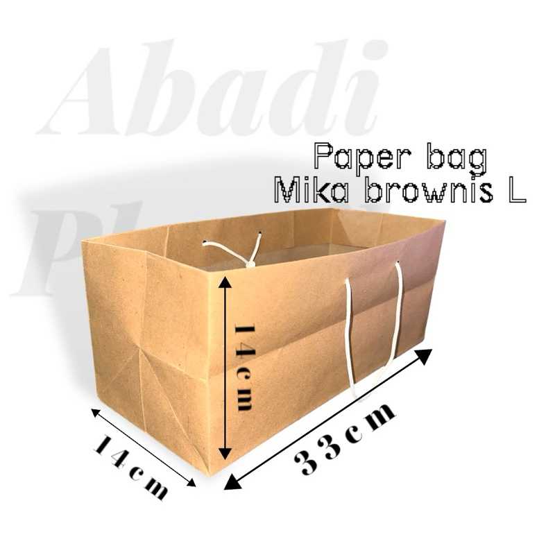 

PAPER BAG MIKA BROWNIS L/TAS KERTAS COKLAT/PAPER BAG KRAFT-12pcs