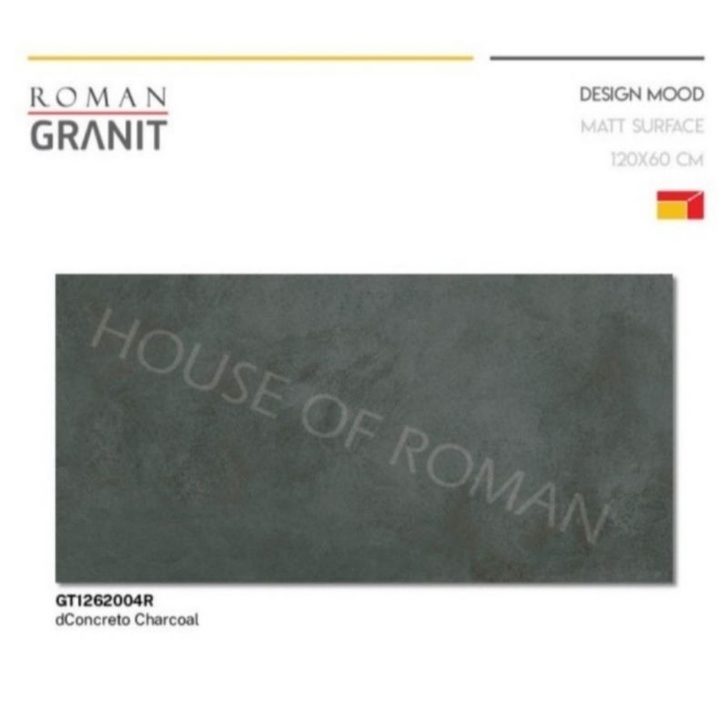 Roman Granit GT1262004R dConcreto Charcoal 60x120 kw1
