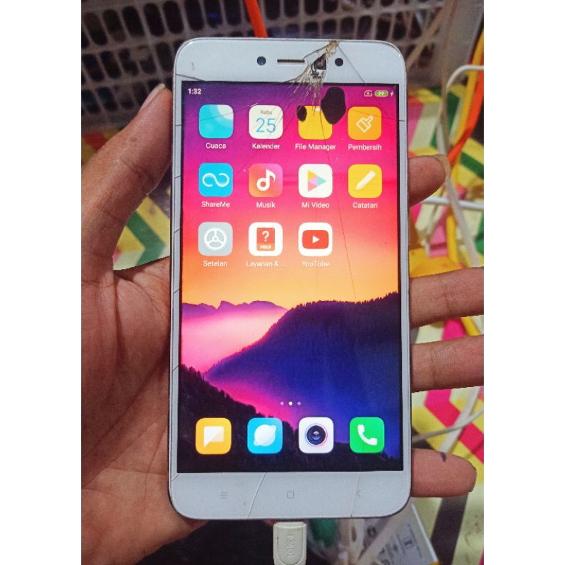 Redmi note 5a prime ram 3/32 gb sidik jari minus lcd