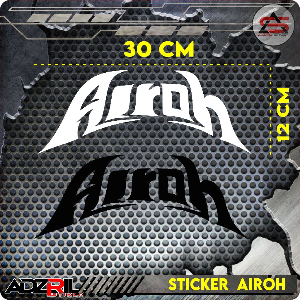 STICKER CUTTING AIROH HELM CROSS UNIVERSAL, STIKER HELM, STIKER AIROH