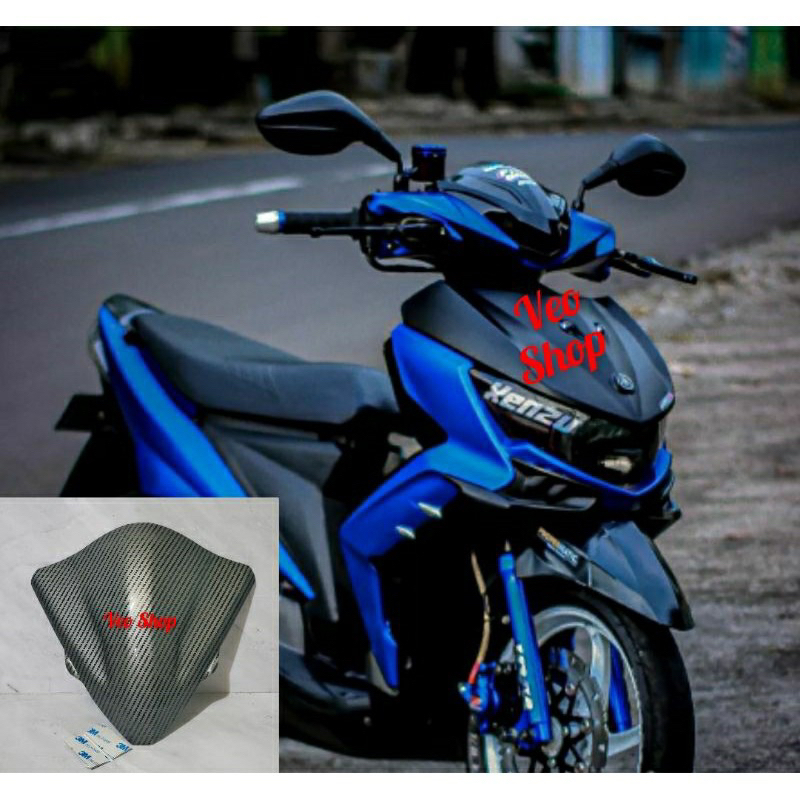 TERBARU VISOR XEON GT 125 CARBON KARBON TERBARU WINDSHIELD XEON GT 125 CARBON KARBON