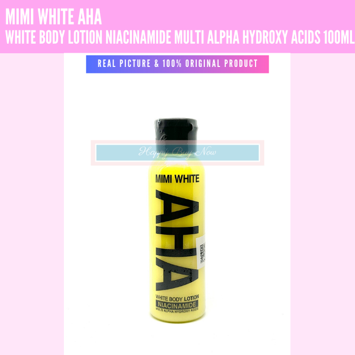 [ BPOM ] MIMI WHITE BODY LOTION NIACINAMIDE MULTI ALPHA HYDROXY ACIDS 100 ML  | LOTION PEMUTIH BADAN