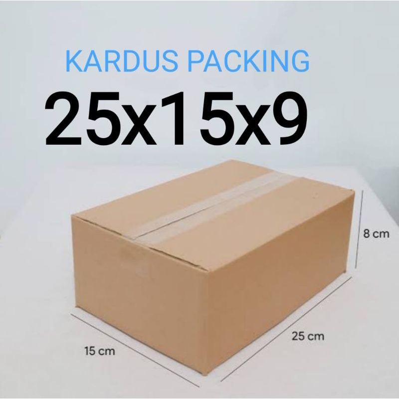 

PROMO BOX KARDUS UKURAN 25X15X9 CM KEMASAN PACKING