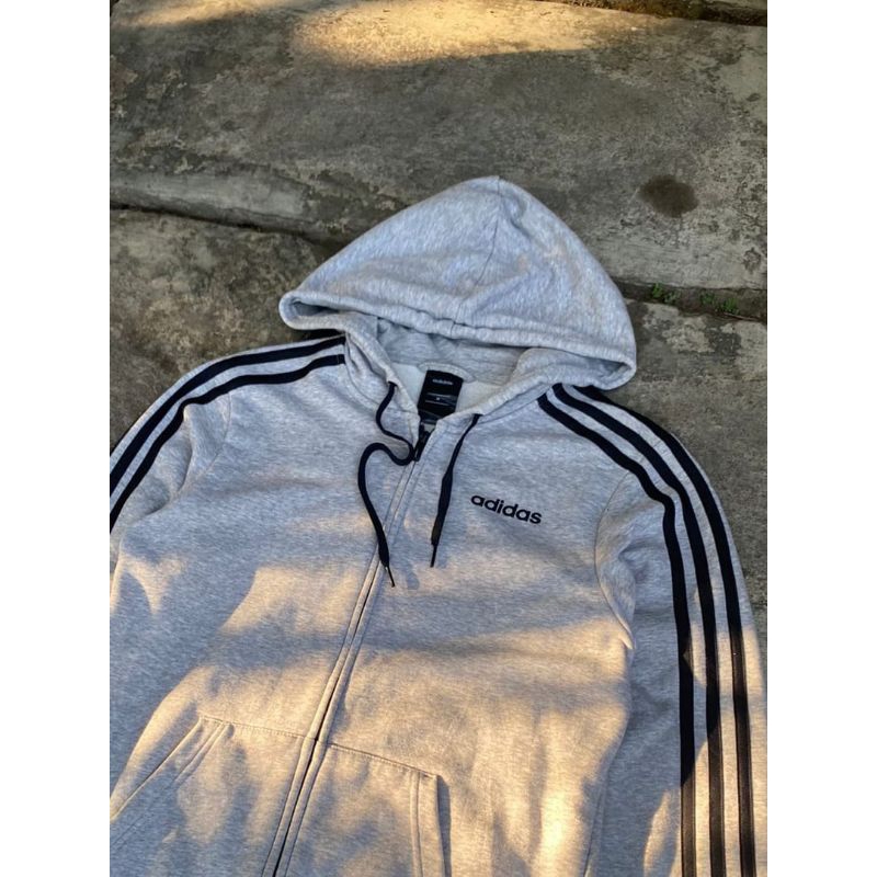 Zipper hoddie Adidas strips original