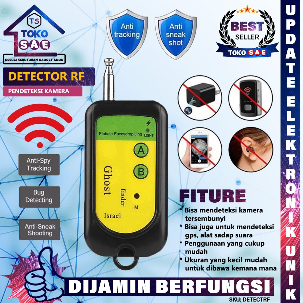 Smart Detector Signal Alat Pendeteksi Sinyal GPS Tracking Camera Anti Pelacakan Lokasi Dan Pengintai