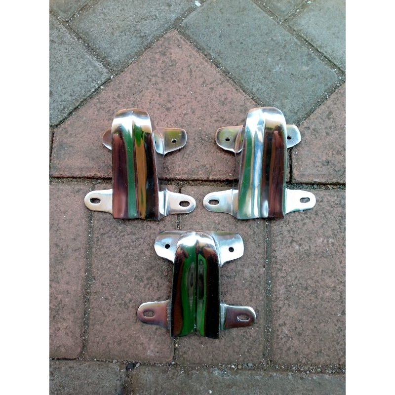 pangkon stop v80 dudukan stop v80 cb c70/DUDUKAN LAMPU BELAKANG V80 ALMUNIUM POLES