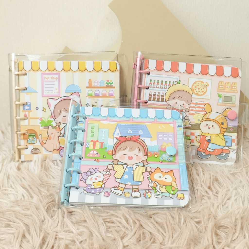 

Jual Buku Catatan / Binder / Mini Momo Ukuran 13cm x 13cm