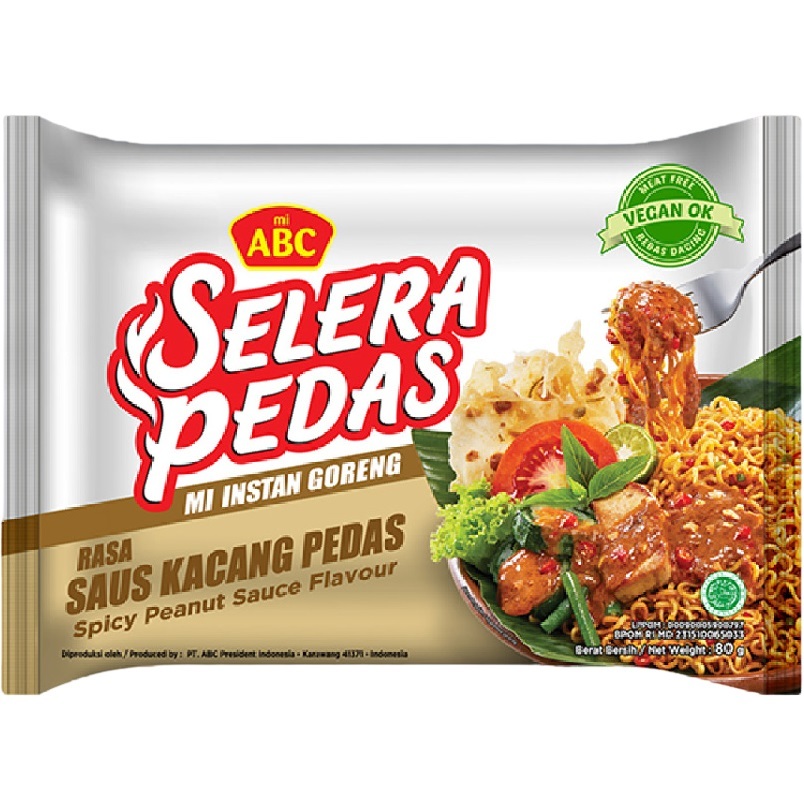 

ABC Mie Goreng Saus Kacang Pedas 80gr