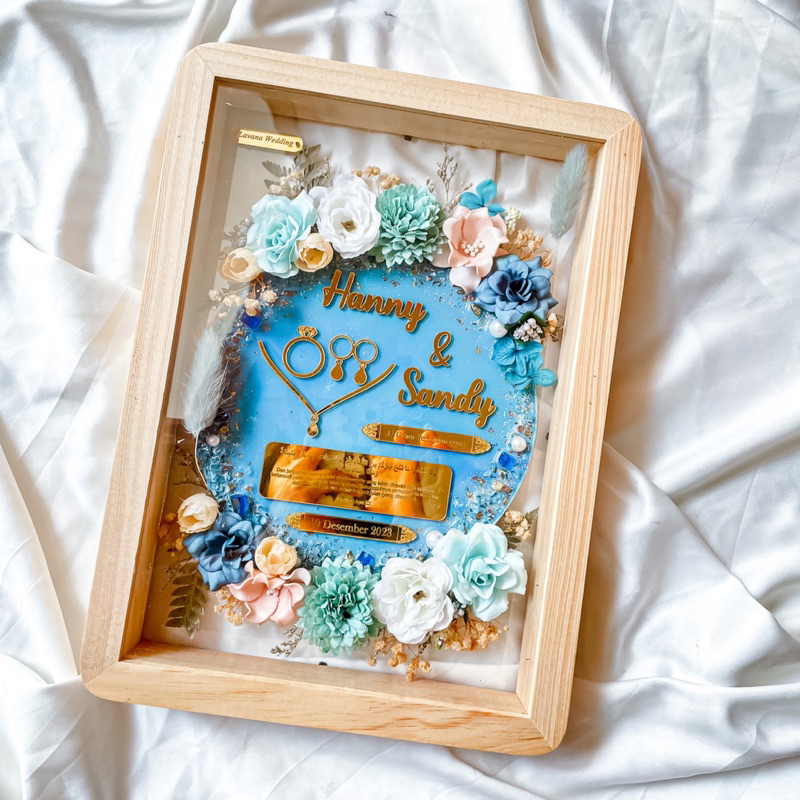 MAHAR RESIN AKRILIK/ MAHAR PERNIKAHAN/ MAHAR RESIN/ MAHAR AKRILIK/ MAHAR MURAH 21x30cm