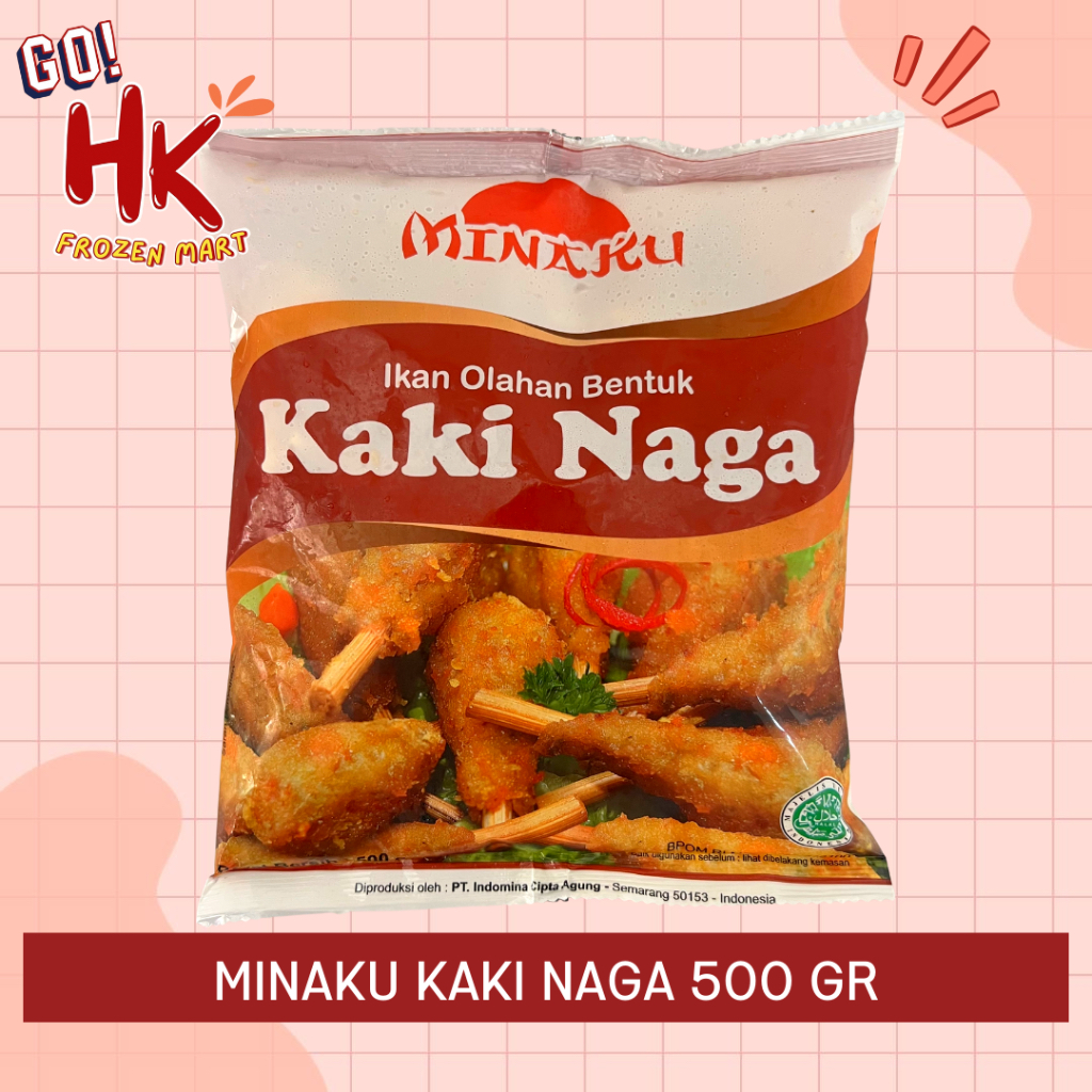 

Minaku Kaki Naga 500gr | pentol ikan sempol jajanan nugget HK Frozen Mart