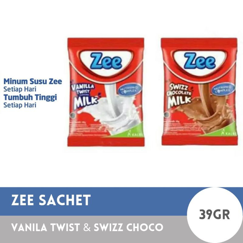 

SUSU ZEE REGULER SACHET 39GR RASA SWIZZ CHOCO/VANILA TWIST