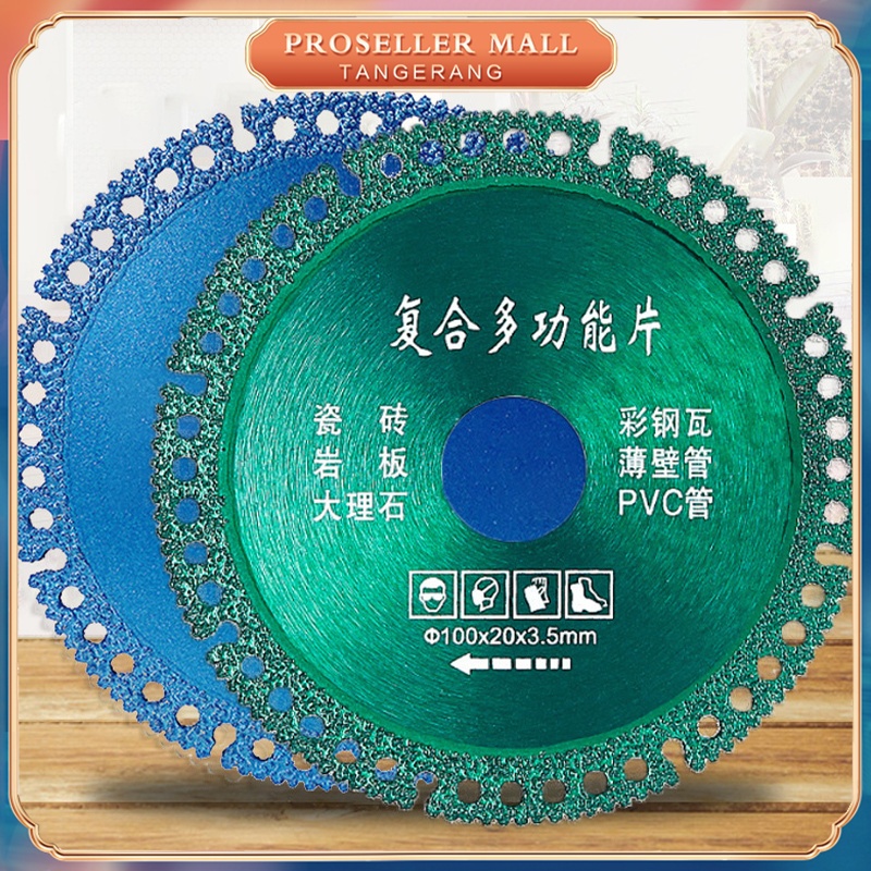 4" Mata Gergaji Bulat 100mm*20mm Mata Gergaji Potong Besi 6 In 1 Mata Gerinda Circular Saw