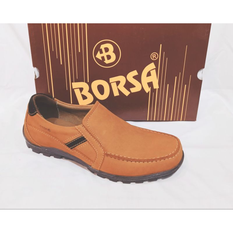 Sepatu Casual Pria / Sepatu Fantofel / Sepatu Kerja / Sepatu Kulit / BORSA A16201