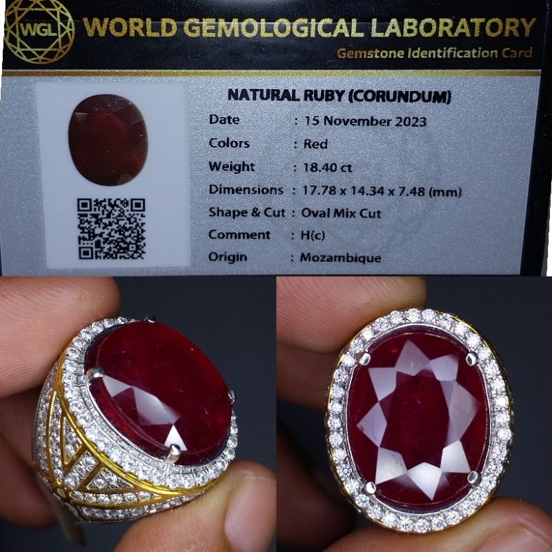 NATURAL RUBY PIGEON BLOOD