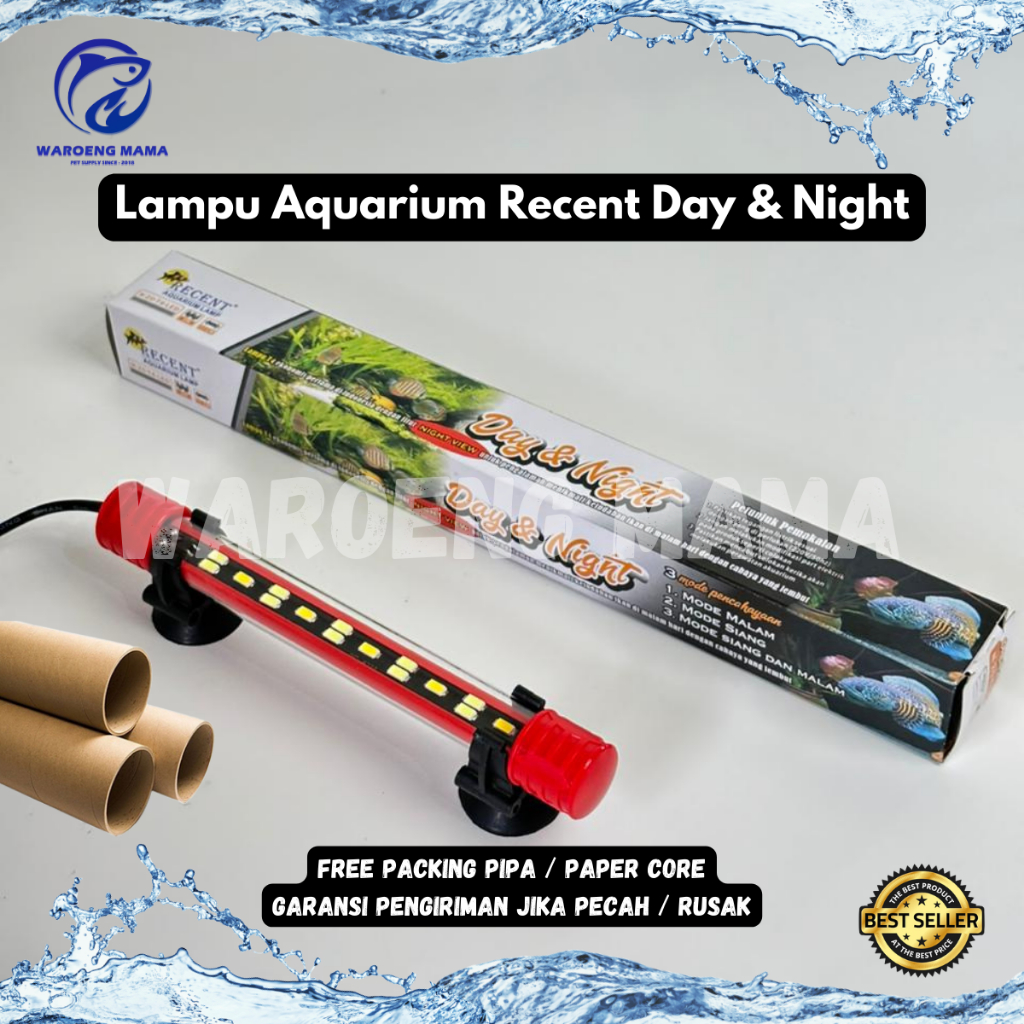Led celup lampu Recent Day and Night 3 Mode Warna N 80cm 100cm Lampu T4 LED