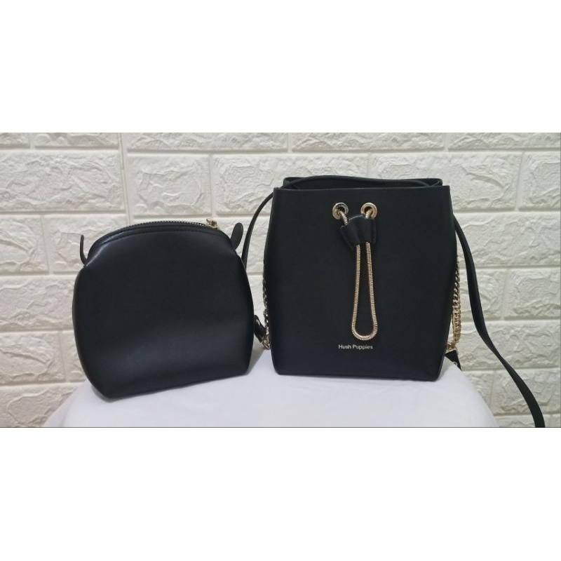 Scarlette Bucket Hush Puppies Black