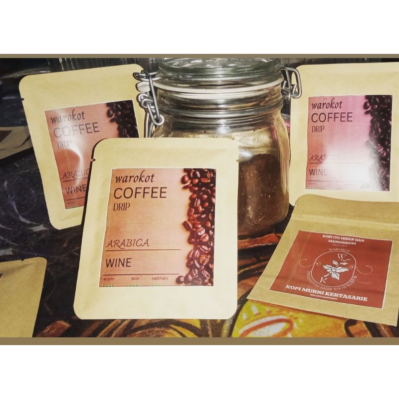 

promo kopi drig bag Kertasari wine/natural kemasan 10gram