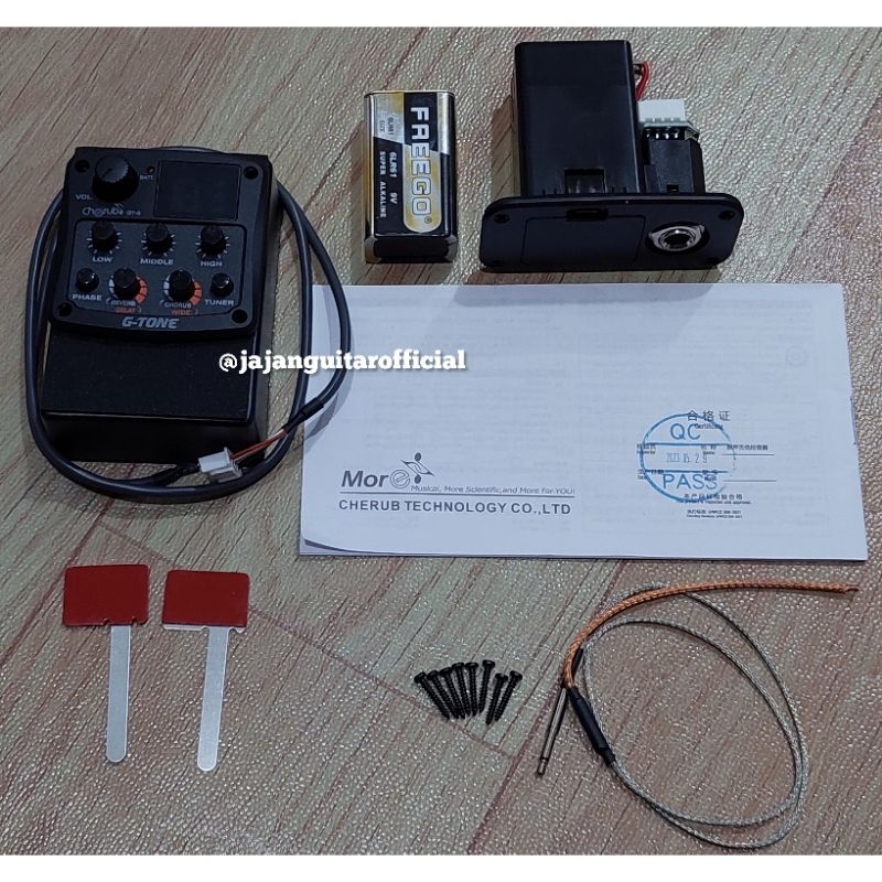 Preamp Cherub GT-6 - Preamp Equalizer Cherub G-Tone GT-6 Gitar Akustik Elektrik - Cherub GT-6 Preamp