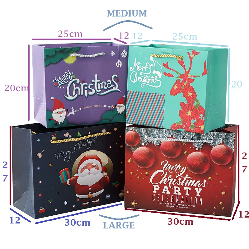 

Paper Bag Christmas / Paper bag natal / Xmas ( Tas Christmas / Kado / Souvenir )