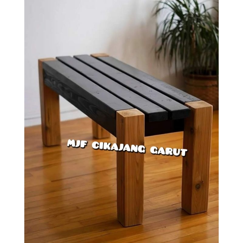Kursi kayu panjang/Bangku kayu panjang/Kursi cafe/bangku taman/Kursi tunggu kayu/Kursi kayu minimali
