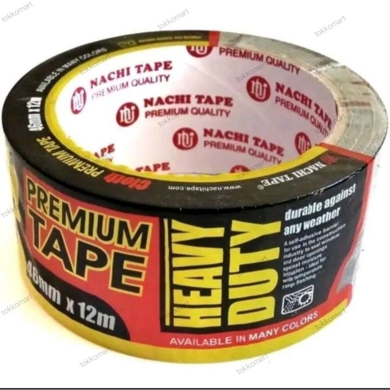 

Lakban Kain Hitam Isolasi Tape Nachi 2" x 12mtr (46mm x 12 Meter)
