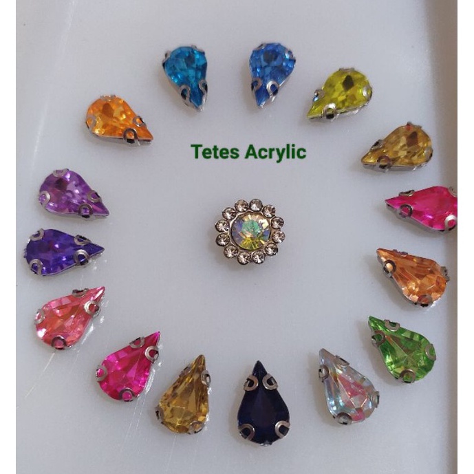 Jaminan KualitasFf4F9 DIAMON CANGKANG TETES ACRYLIC 8x13 1GROSS