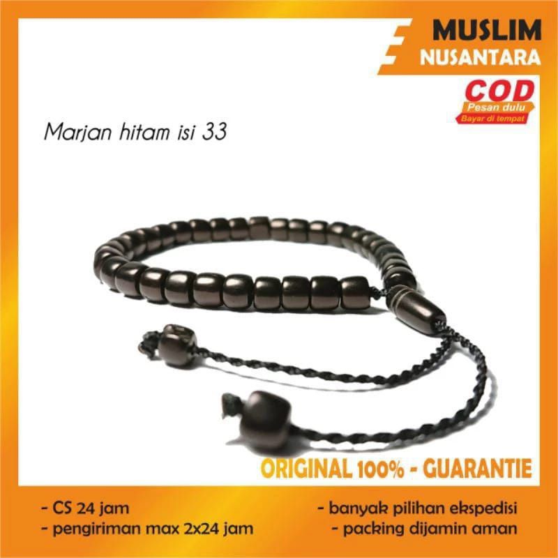 gelang kaokah/gelang kokah motif marjan warna hitam/kaokah marjan