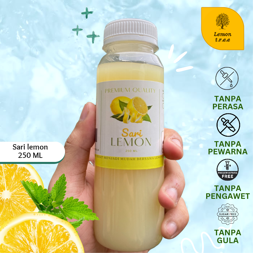 

SARI LEMON MURNI – 250ML / 100 % Pure Lemon Water / Sari Lemon California / Sari Lemon Diet Detox detoks Tubuh (HALAL) by LEMONTREE